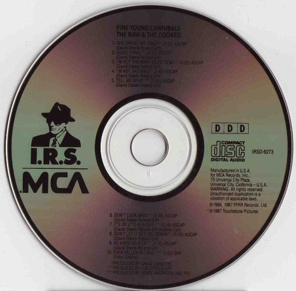 Fine Young Cannibals – The Raw & The Cooked (CD, I.R.S. Records, 1989) Image 3