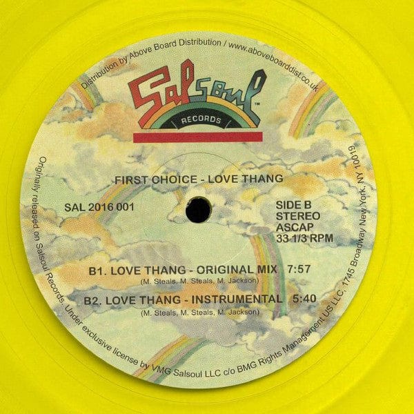 First Choice - Love Thang (12", RP, Yel) Salsoul Records