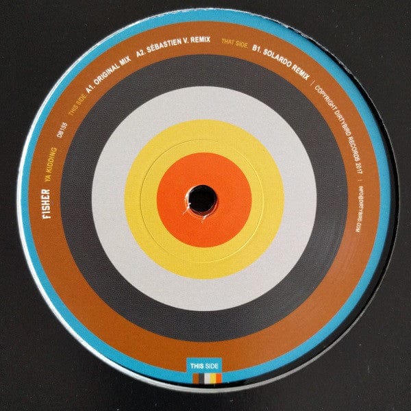 Fisher – Ya Kidding (12", Dirtybird, 2017) Back Cover