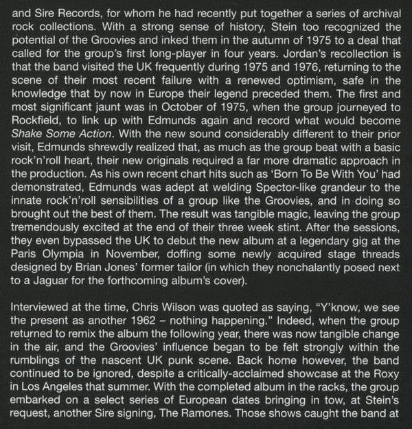 Flamin' Groovies – Shake Some Action (CD, DBK Works, 2005) Image 5