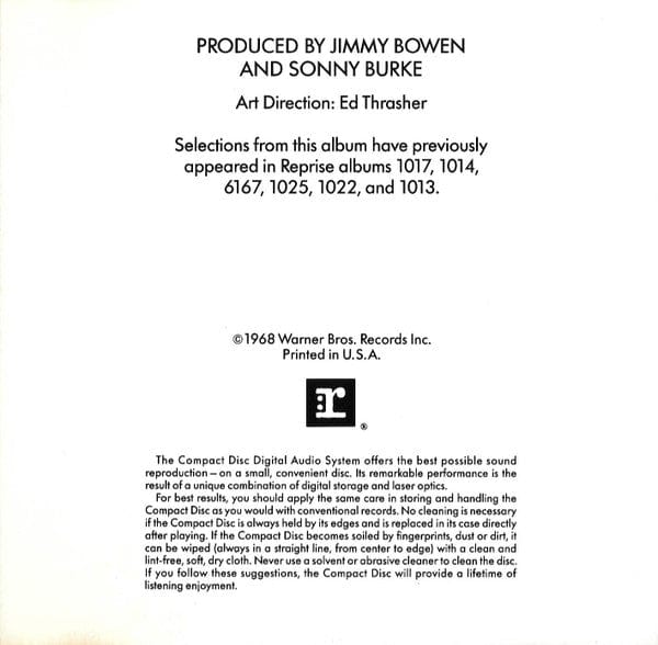 Frank Sinatra – Frank Sinatra's Greatest Hits! (CD, Reprise Records) Image 5