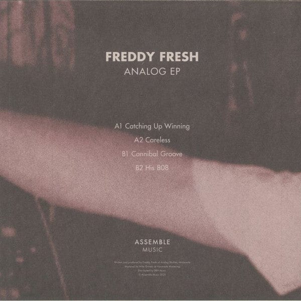 Freddy Fresh – Analog EP (12", Assemble Music, 2020) Back Cover
