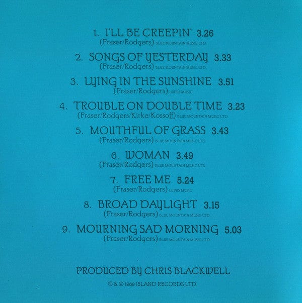 Free - Free (CD) Island Records,Island Masters CD 042284278225