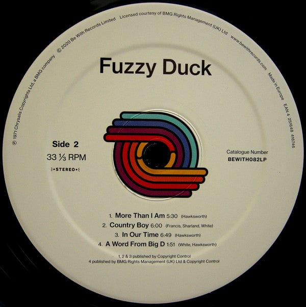 Fuzzy Duck - Fuzzy Duck (LP) Be With Records Vinyl 4251648416746