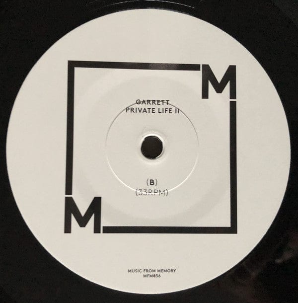 Garrett – Private Life II (LP, Music From Memory, 2018) Image 4