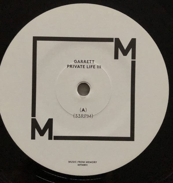 Garrett – Private Life III (LP, Music From Memory, 2020) Image 4