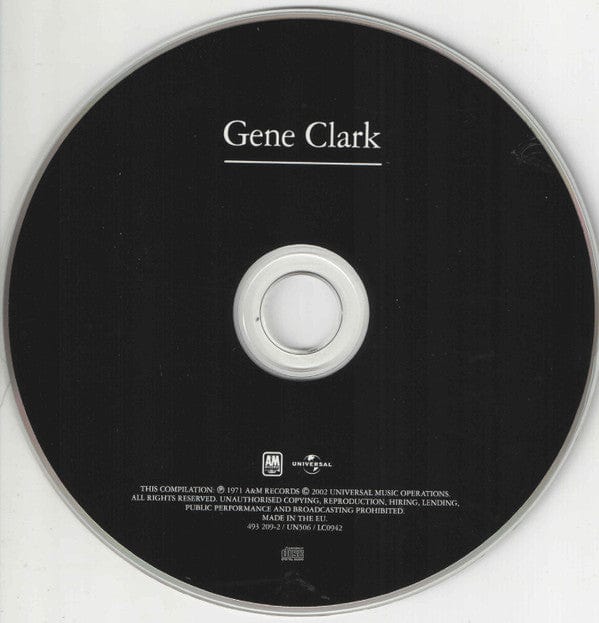 Gene Clark – White Light (CD, A&M Records, 2002) Image 4