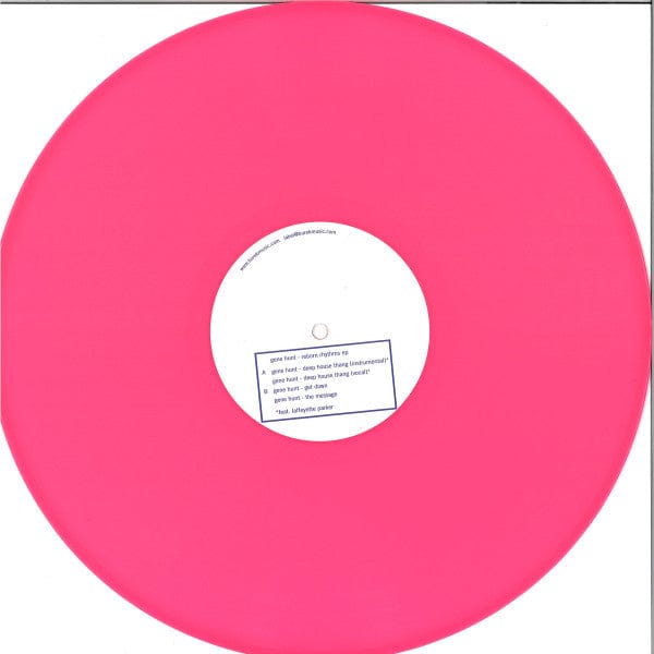 Gene Hunt – Reborn Rhythms EP (12", Pink, Burek, 2019) Image 3