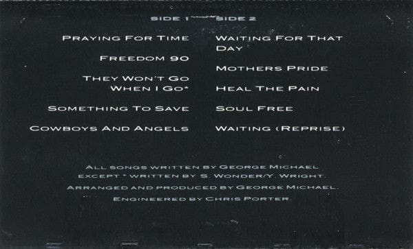 George Michael – Listen Without Prejudice (Vol. 1) (Cassette, Columbia, 1990) Image 5