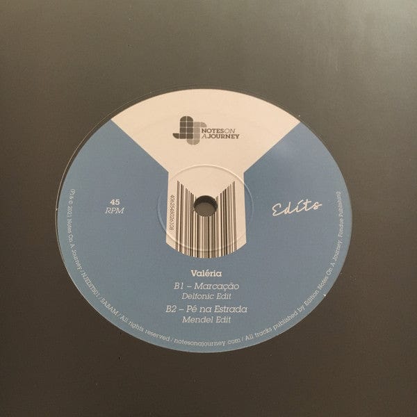 Germannu Valéria – Edits (12", Notes On A Journey, 2021) Back Cover