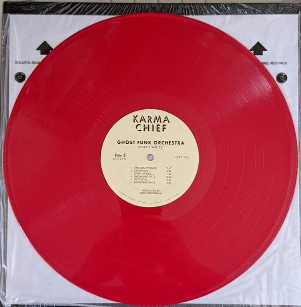 Ghost Funk Orchestra – Night Walker / Death Waltz (LP, Red, Karma Chief Records, 2022) Image 5