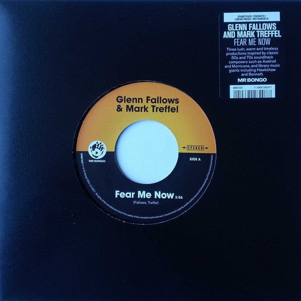 Glenn Fallows Mark Treffel – Fear Me Now (7", Mr Bongo, 2022) Front Cover