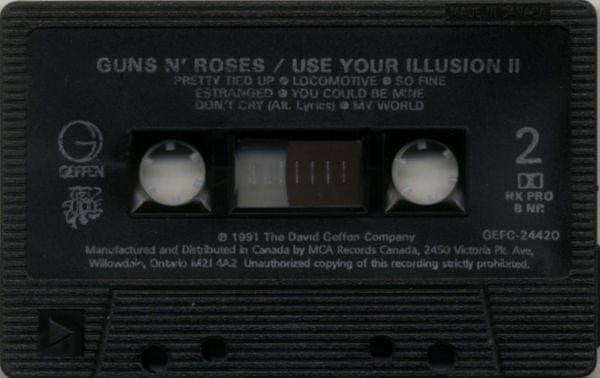 Guns N' Roses – Use Your Illusion II (Cassette, Geffen Records, 1991) Image 8