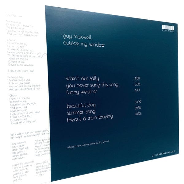 Guy Maxwell – Outside My Window (LP, Growing Bin Records, 2021) Image 3