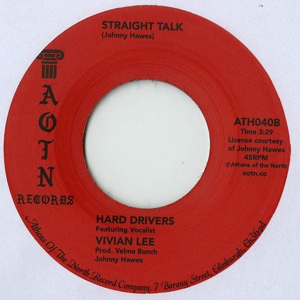 Hard Drivers Vivian Lee – Since I Was A Little Girl (7", Athens Of The North, 2017) Back Cover