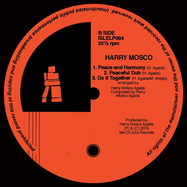 Harry Mosco – Peace & Harmony (LP, Isle Of Jura, 2019) Image 4
