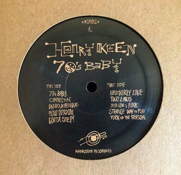 Henry Keen - 70's Baby (12") Maddjazz Recordings Vinyl