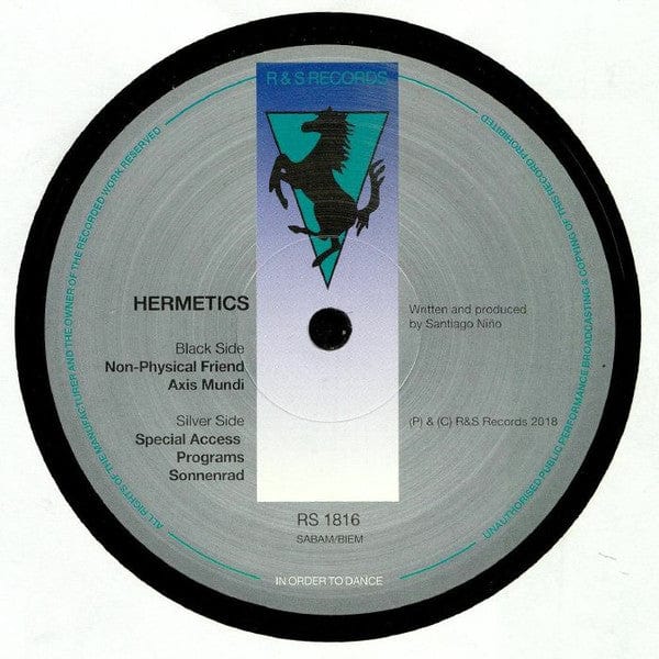 Hermetics - Techgnosis EP (12") R & S Records Vinyl
