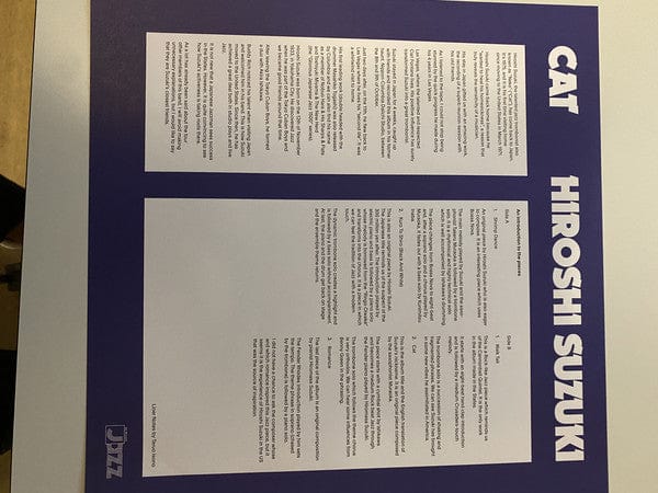 Hiroshi Suzuki – Cat (LP, Crystal Clear, 180 gr, We Release Jazz, 2021) Image 5