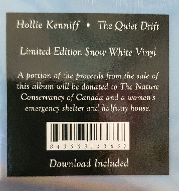 Hollie Kenniff – The Quiet Drift (LP, White, Western Vinyl, 2021) Back Cover