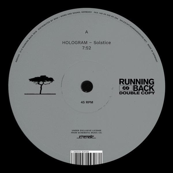 Hologram / Allison With One - Solstice (12") Running Back Double Copy Vinyl 4260544824128