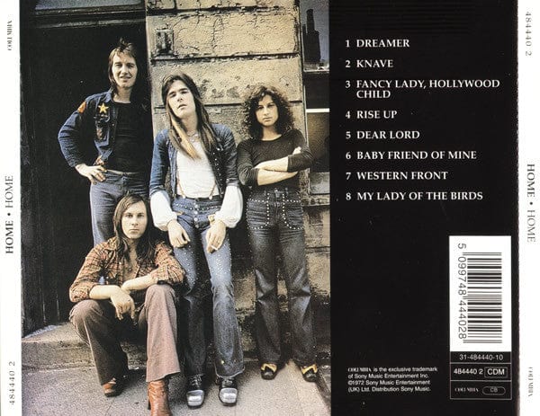 Home – Home (CD, Columbia, 1996) Back Cover