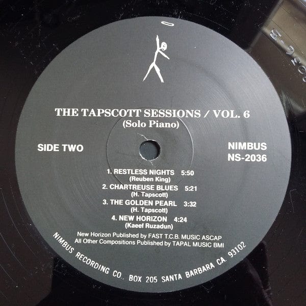 Horace Tapscott - The Tapscott Sessions Vol. 6 (LP) Nimbus West Records, Nimbus West Records Vinyl