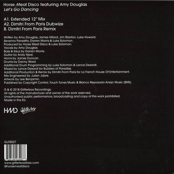 Horse Meat Disco Featuring Amy Douglas - Let's Go Dancing (12") Glitterbox