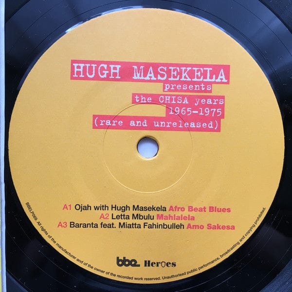 Hugh Masekela - The Chisa Years 1965-1976 (Rare And Unreleased) (LP) on BBE at Further Records