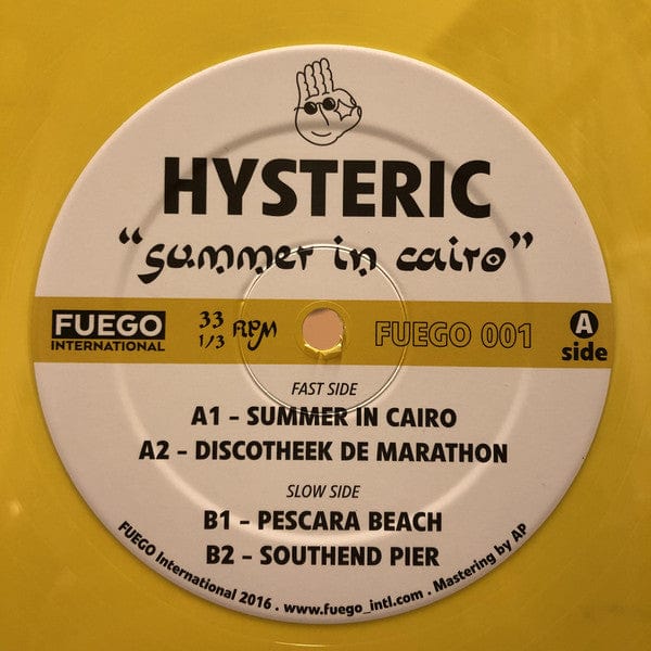 Hysteric – Summer In Cairo EP (12", Yellow, Fuego International, 2019) Front Cover