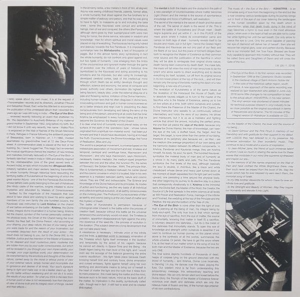 Igor Wakhévitch - Kshatrya (The Eye Of The Bird) (LP) Transversales Disques Vinyl