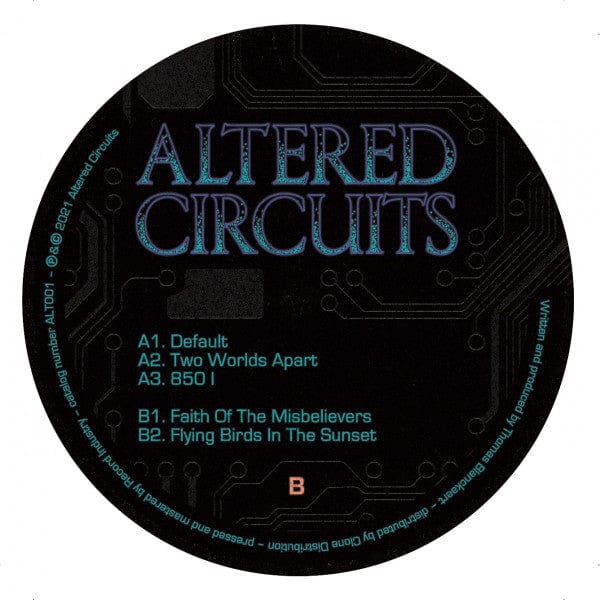 Innershades - Faith Of The Misbelievers EP (12") Altered Circuits Vinyl