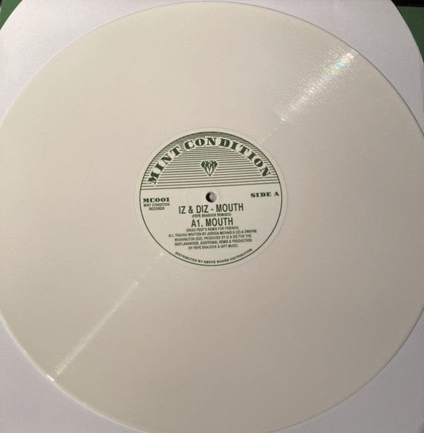 Iz & Diz - Mouth (Pépé Bradock Remixes) (12", RP, Whi) on Further Records at Further Records