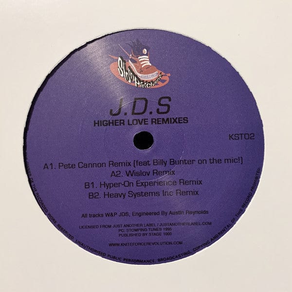 J.D.S – Higher Love Remixes (12", Kniteforce Records, 2020) Front Cover