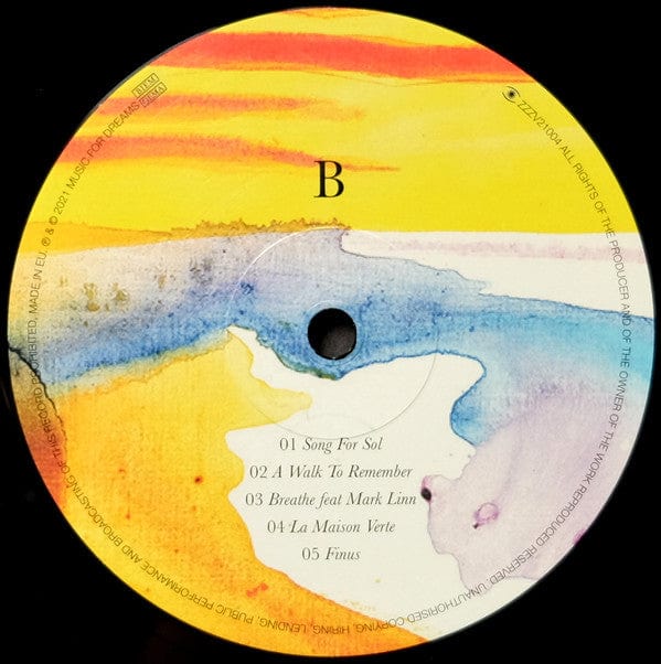 Jacob Gurevitsch – Yellow Spaceship (LP, Music For Dreams, 2022) Image 4