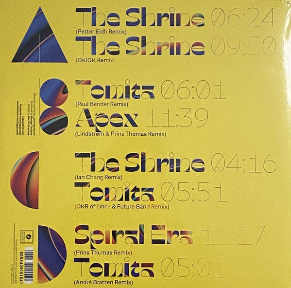 Jaga Jazzist – Pyramid Remix (2xLP, Yellow, Brainfeeder, 2021) Back Cover