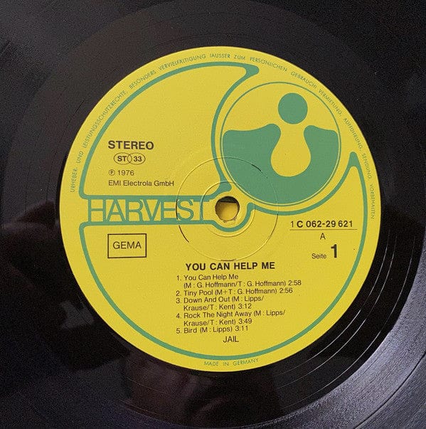 Jail – You Can Help Me (LP, Harvest, 1976) Image 5