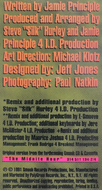 Jamie Principle - You're All I've Waited 4 (12") Smash Records