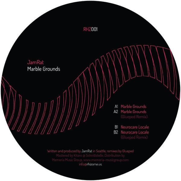 JamRat – Marble Grounds (12", Rhizome US, 2020) Back Cover
