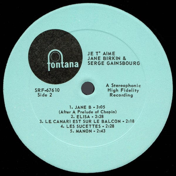 Jane Birkin And Serge Gainsbourg - Je T'Aime = Beautiful Love (LP, Album) on Fontana, Fontana at Further Records