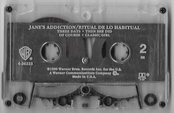 Jane's Addiction – Ritual De Lo Habitual (Cassette, Warner Bros. Records) Image 7