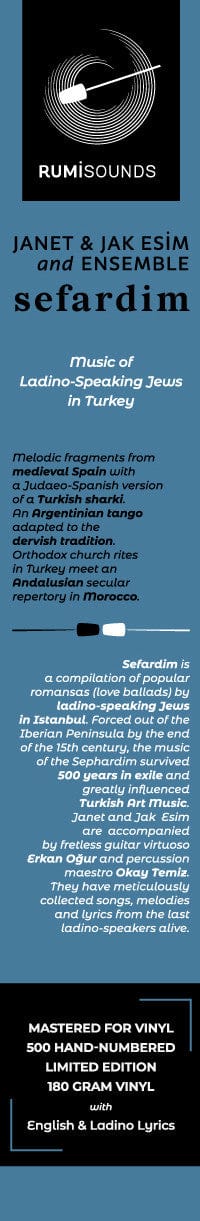 Janet & Jak Esim – Sefardim (LP, Gatefold, Rumi Sounds, 2021) Image 5