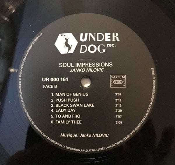 Janko Nilovic – Soul Impressions (LP, Underdog Records, 2015) Image 4