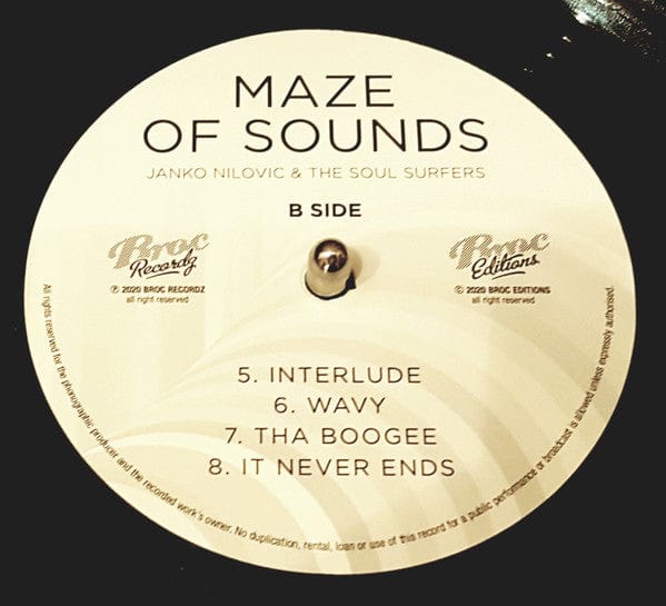 Janko Nilovic The Soul Surfers – Maze Of Sounds (LP, Broc Recordz, 2020) Image 4