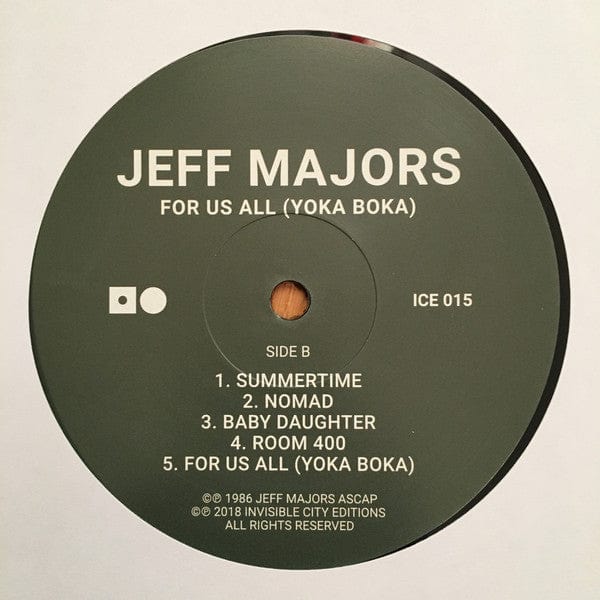 Jeff Majors – For Us All (Yoka Boka) (LP, Invisible City Editions, 2019) Image 5