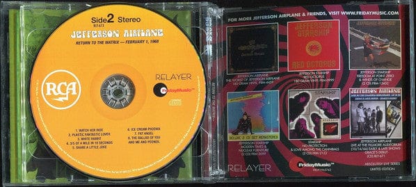 Jefferson Airplane – Return To The Matrix - February 1, 1968 (2xCD, Relayer Records, 2015) Image 4