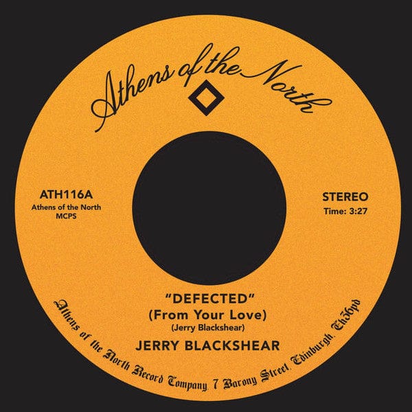 Jerry Blackshear – Defected (From Your Love) (7", Athens Of The North, 2022) Front Cover