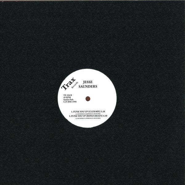 Jesse Saunders - Funk You Up (12", RE, RM) Trax Records