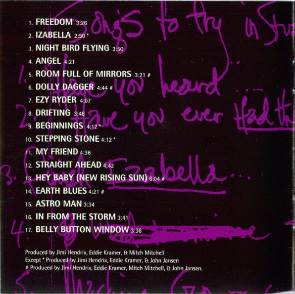 Jimi Hendrix – First Rays Of The New Rising Sun (CD, MCA Records, 1997) Image 5