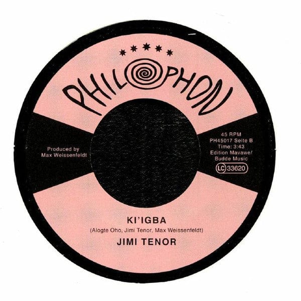 Jimi Tenor – Vocalize My Luv / Ki'igba (7", Philophon, 2019) Back Cover